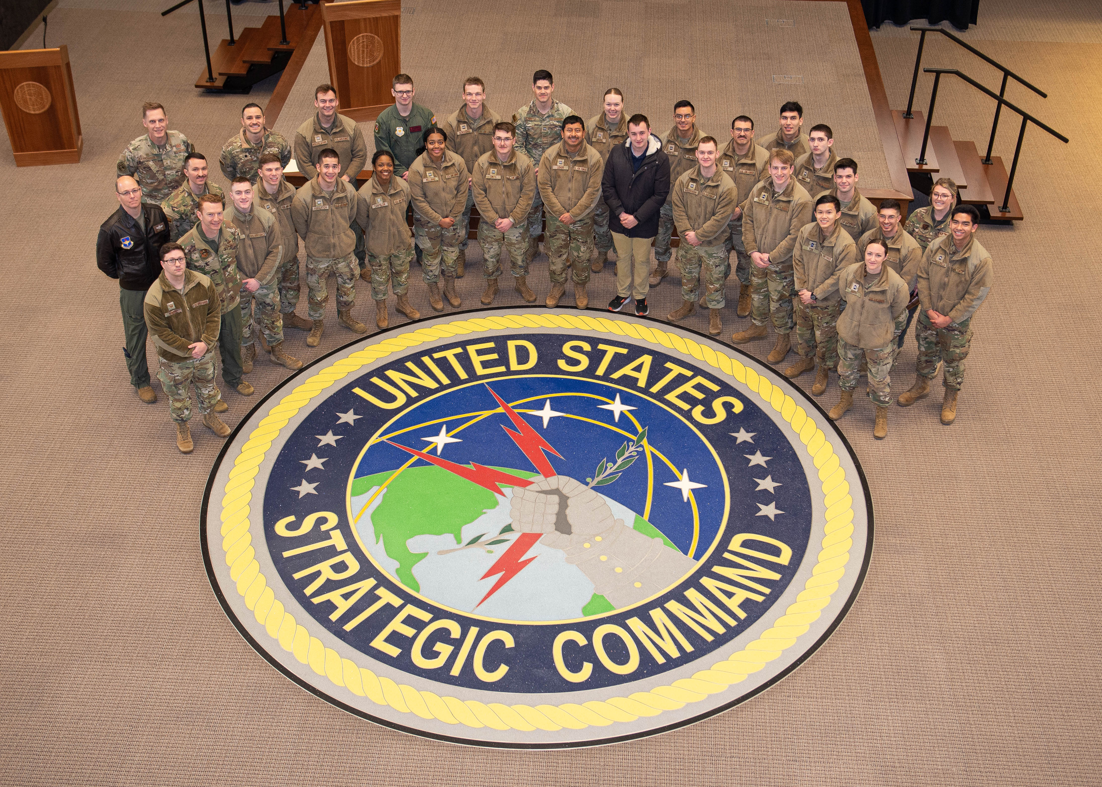 Detachment 205 cadets pose together