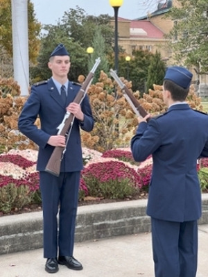 Cadet participate Veterans Day Vigil Fall 2023